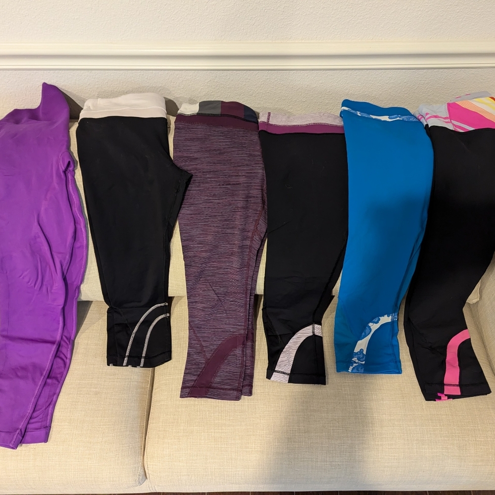 Lululemon size 8 leggings bundle
